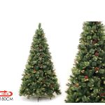 Χριστουγεννιάτικο Δέντρο Sirin PVC/PP/PE Με 350 LED 180cm