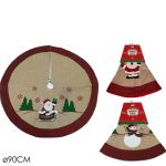 Χριστουγεννιάτικη Βάση Δέντρου Με Σχέδιο 90cm Σε 3 Σχέδια