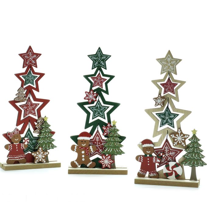 Χριστουγεννιάτικο Διακοσμητικό Σε Βάση 26cm Σε 3 Σχέδια