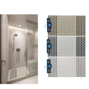 Χαλάκι Ντουζιέρας/Μπανιέρας PVC 74x37Σε 3 Χρώματα
