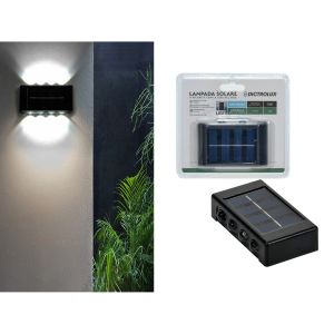 Φωτιστικό Τοίχου Εξωτερικό 4 LED 4000K Ηλιακό/Μπαταρίας 9x5.5x2.3cm