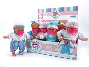 Κουκλίτσα Baby Amorino Πλαστικό/Ύφασμα Σε 6 Διαφορετικές Εμφανίσεις Για 3+ Ετών