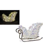 Χριστουγεννιάτικο Φωτιζόμενο Έλκηθρο Με 25 LED 24cm