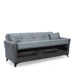 Καναπές Κρεβάτι Τριθέσιος ArteLibre JAVIER 3S Γκρι 210x84x86cm