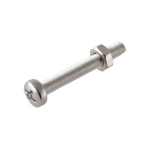 Μηχ/βιδα Κυλινδρ SL & Περικόχλιο M4x10 Inox A2 DIN84 10Τμχ