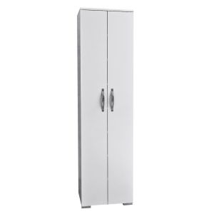 Ντουλάπι ArteLibre JUDELINE Λευκό Μοριοσανίδα 60x32x173.5cm