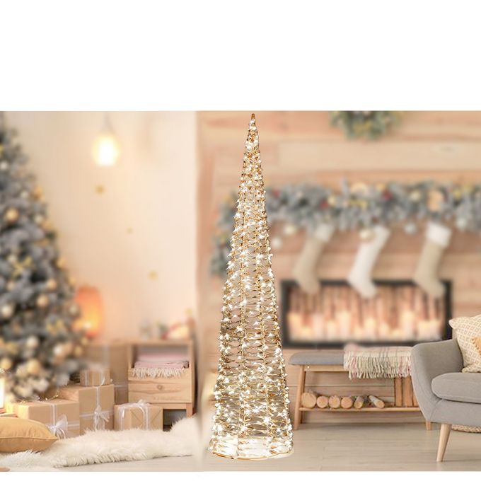 Χριστουγεννιάτικο Δέντρο Με 400 MicroLED Θερμό Λευκό 100cm