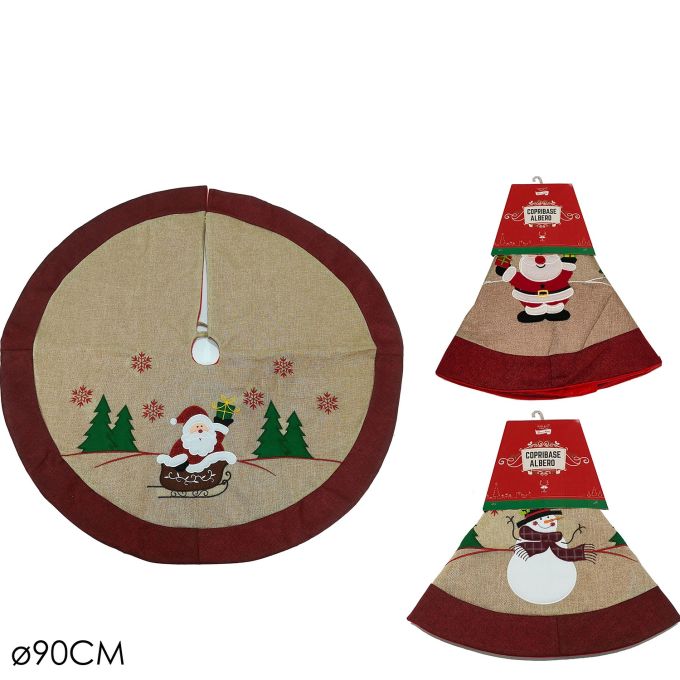 Χριστουγεννιάτικη Βάση Δέντρου Με Σχέδιο 90cm Σε 3 Σχέδια