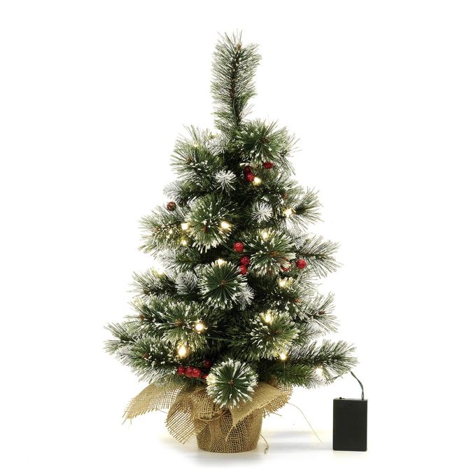 Χριστουγεννιάτικο Δεντράκι Με 50 Κλαδιά PVC/PP Και 35 LED 60cm