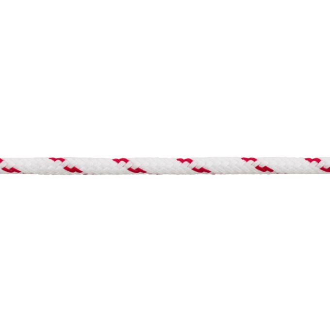 PP Σχοινί Διπλής Πλέξης Λευκό/Κόκκινο 12mm