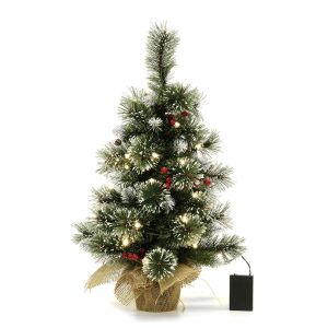 Χριστουγεννιάτικο Δεντράκι Με 50 Κλαδιά PVC/PP Και 35 LED 60cm