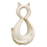 Φιγούρα Γάτα 'Catty' Κεραμικό Κρεμ 6x11x17cm