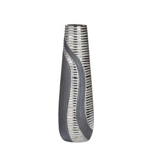 Βάζο ArteLibre Ασημί/Γκρι Κεραμικό 14x14x49cm