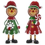 Χριστουγεννιάτικη Διακόσμηση Κήπου Gingerbread 40cm Σε 2 Σχέδια