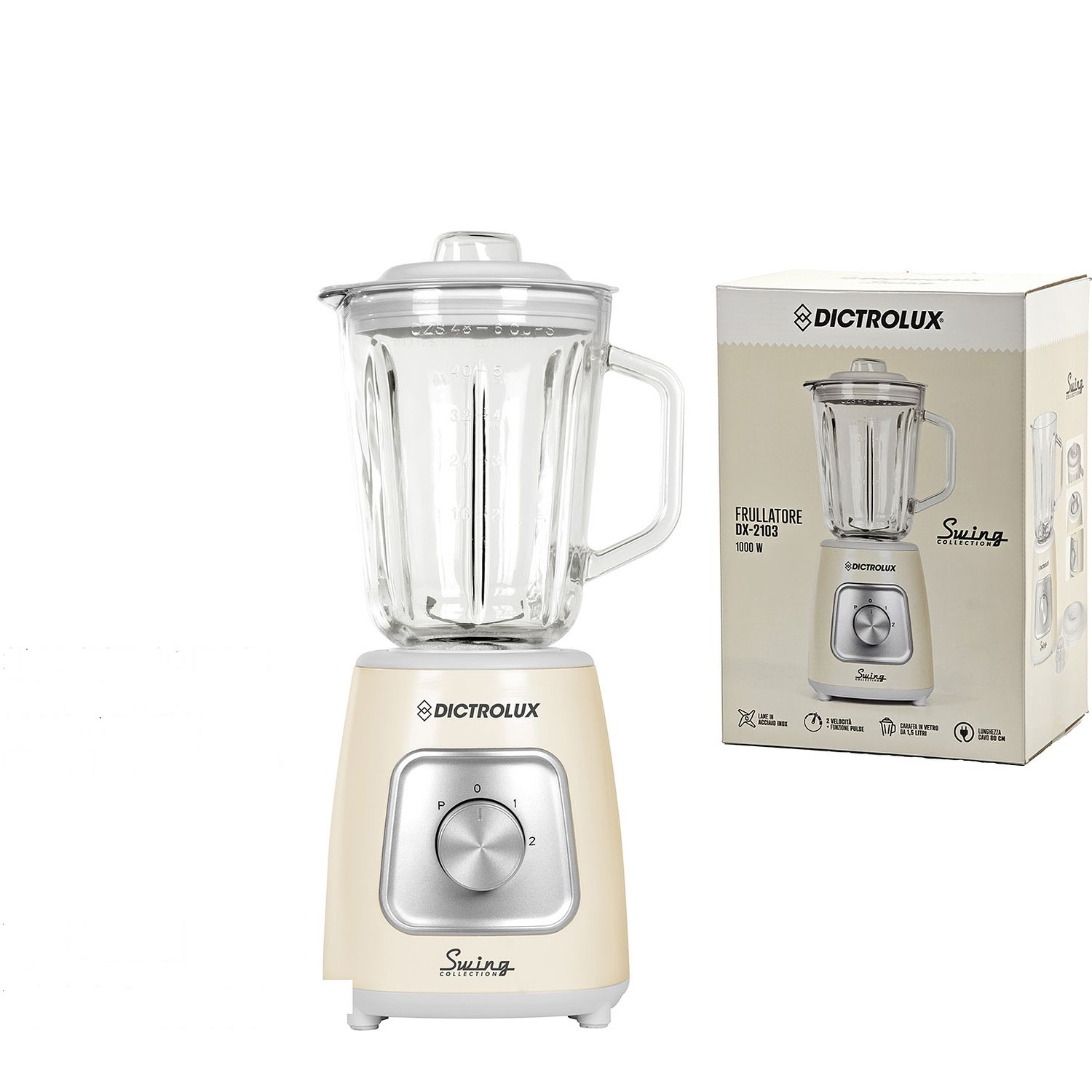 Μπλέντερ Dictrοlux Κρέμα 1.5L 1000W