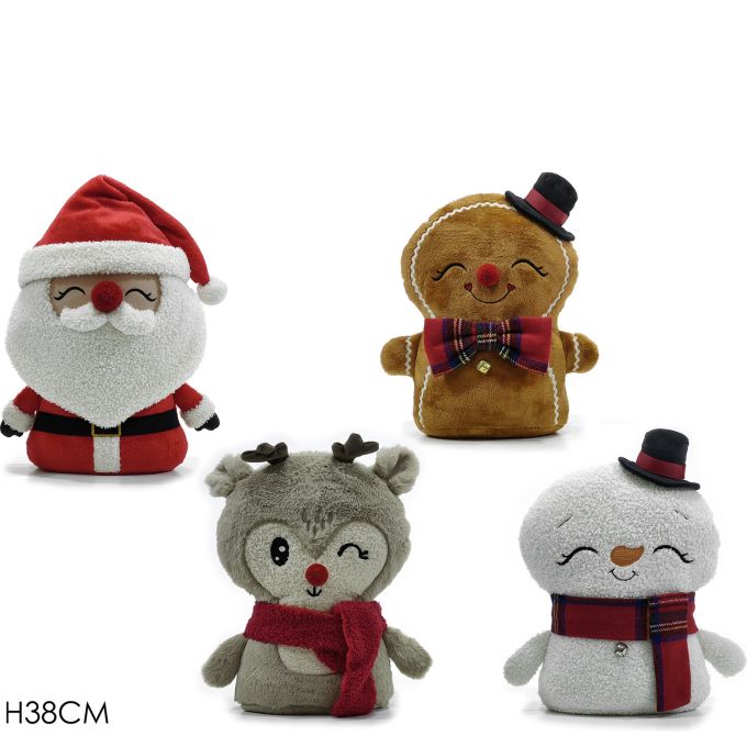 Χριστουγεννιάτικη Πόρτα Στοπ Με Χαρακτήρες 38cm Σε 4 Σχέδια