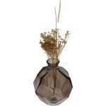 Βάζο ArteLibre Καφέ Ανακυκλωμένο Γυαλί 16x16x18cm