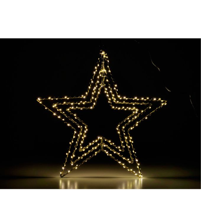 Χριστουγεννιάτικο 3D Αστέρι 45cm Με 485 MicroLED Flash Λευκό