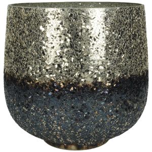 Κηροπήγιο ArteLibre Ασημί Γυαλί 20x20x20cm