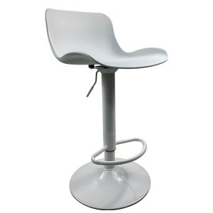 Σκαμπό Bar ArteLibre QUERIDA Λευκό PP/Μέταλλο 44x45x58/81-79/102cm