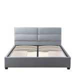 Κρεβάτι Διπλό ArteLibre PRODREAM Γκρι Ύφασμα 206x169x96cm (Στρώμα 160x200cm)