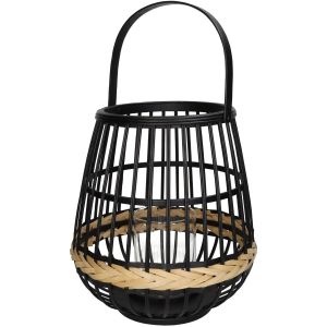 Φανάρι ArteLibre Μαύρο Μπαμπού 29.5x29.5x32cm