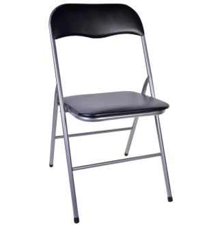 Kαρέκλα πτυσσόμενη ArteLibre Regale Μαύρο 44x48x82cm