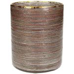 Κηροπήγιο ArteLibre Κορδέλα Πολύχρωμο Γυαλί 12x12x15cm