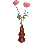 Βάζο ArteLibre Κόκκινο Γυαλί 10x10x22cm