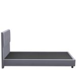 Κρεβάτι Ημίδιπλο ArteLibre TAMAHAWK Γκρι Ύφασμα Για Στρώμα 120x200cm