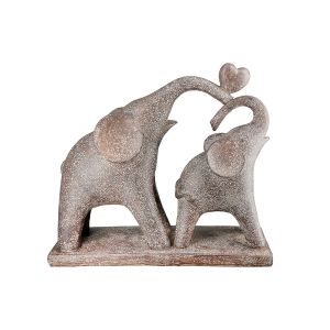 Φιγούρα Ελέφαντας 'Marula' Πολυρεζίνη Καφέ 8.5x26.5x24cm 2Τμχ