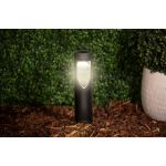 Φανάρι Κήπου LED Θερμό Φως Ηλιακό Μαύρο GRUNDIG