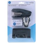 Σετ Συρραφής και Διάτρησης Μαύρο/Μέντα Πλαστικό/Μέταλλο 4Τμχ