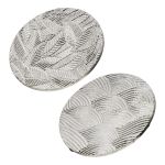 Σουβέρ Στρογγυλό 'Capelli' Αλουμίνιο Ασημί 2Τμχ D. 11cm