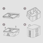 Κουτί Αποθήκευσης Non Woven Με Παράθυρο 55lt 50x40x28cm Σε 3 Σχέδια