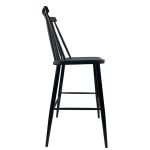 Σκαμπό Bar ArteLibre MARANTA Μαύρο PP/Μέταλλο 45x46x97cm