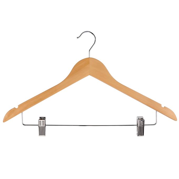 Ξύλινη Κρεμάστρα με Κλιπ 45x27x3cm 2Τμχ