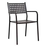 Πολυθρόνα Κήπου ArteLibre MONTU Μαύρο Μέταλλο 54x51x84cm