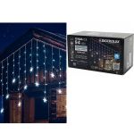 94 LED Κουρτίνα Χιονοστιβάδες Εσωτ. & Εξωτ. Χώρου Με 8 Προγράμματα Και Χρονοδιακόπτη Ψυχρό Λευκό Φως Λευκό Καλώδιο Μη Επ