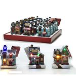 Χριστουγεννιάτικο Σπιτάκι Με Φως 12cm Σε 3 Σχέδια