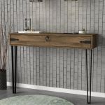 Κονσόλα ArteLibre Thira Καφέ 120x35x90cm