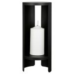 Διακοσμητικό Αντικείμενο (LED) 'Shelter' Μέταλλο/Συνθετικό Μαύρο 44x15cm