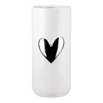 Βάζο Καρδιά Μοτίφ Κεραμικό Λευκό D10X22Cm D10X22Cm