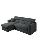 Καναπές Γωνιακός ArteLibre Αριστερή Γωνία AUDREY Σκούρο Γκρι 243x174x80/91cm