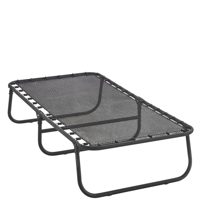 Κρεβάτι Σπαστό ArteLibre FLEXREST Με Στρώμα Πάχους 12cm Μαύρο Μέταλλο 180x80x33cm