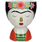 Κασπώ ArteLibre Γυναίκα Με Λουλούδια Πολύχρωμο Δολομίτης 15.6x15.5x19.5cm