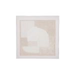 Πίνακας Τετράγωνος 'Velva' Καμβάς Κρεμ 30x30cm 2Τμχ