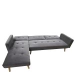 Καναπές Κρεβάτι Γωνιακός ArteLibre EMILIA Γκρι Ύφασμα 267x153x85cm