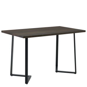 Τραπέζι Τραπεζαρίας ArteLibre WINFORD Καρυδί/Μαύρο Μέταλλο/Μοριοσανίδα 120x70x76cm