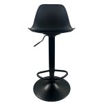 Σκαμπό Bar ArteLibre AMADA Μαύρο PP/Μέταλλο 41x40x79-89cm